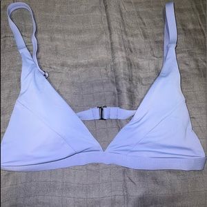 Aerie blue triangle bikini top